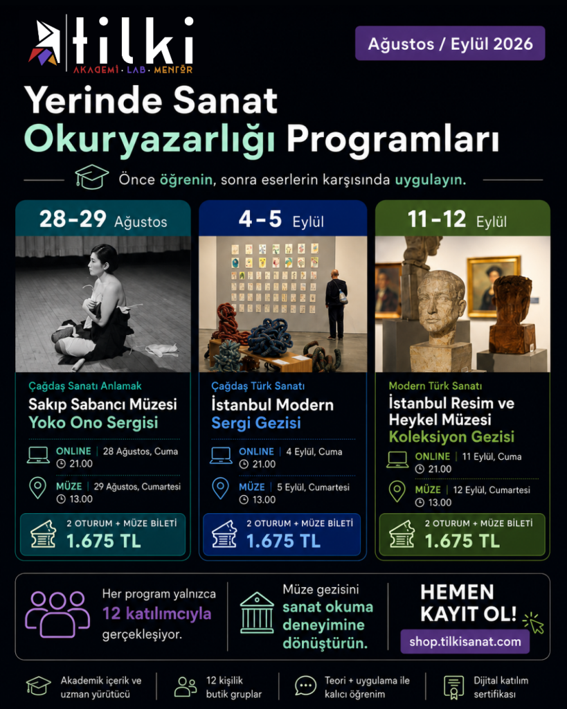 yerinde sanat okuryazarlığı programı takvim görseli