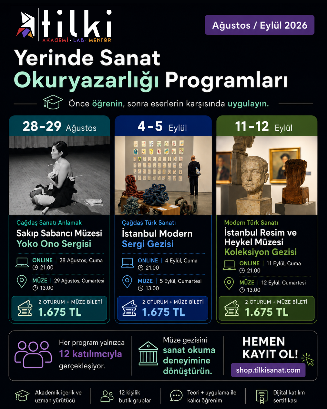 Tilki Sanat Yerinde Sanat Okuryazarlığı Programları